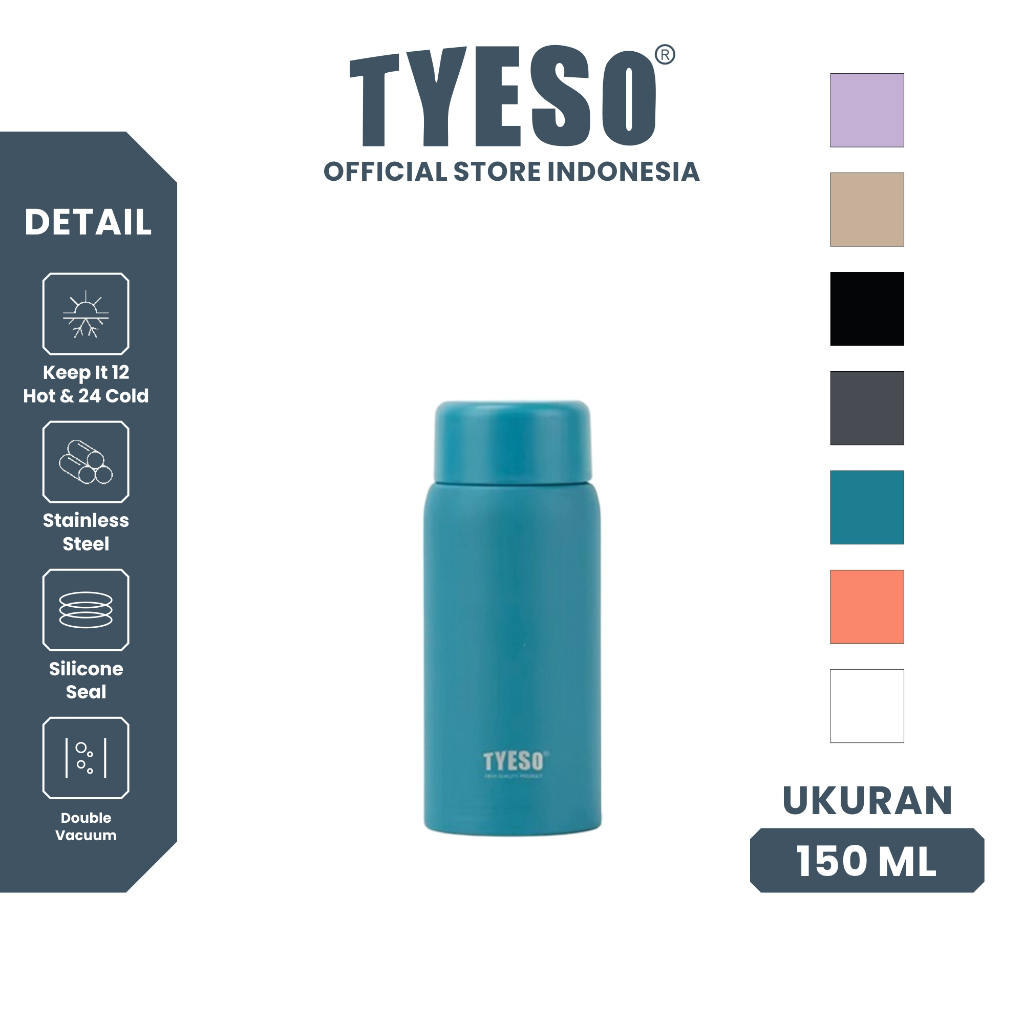 Tyeso TS-8715 Tumbler Mini 150 ML Termos Botol Minum Stainless Steel Kecil Coffee Vacuum Insulated