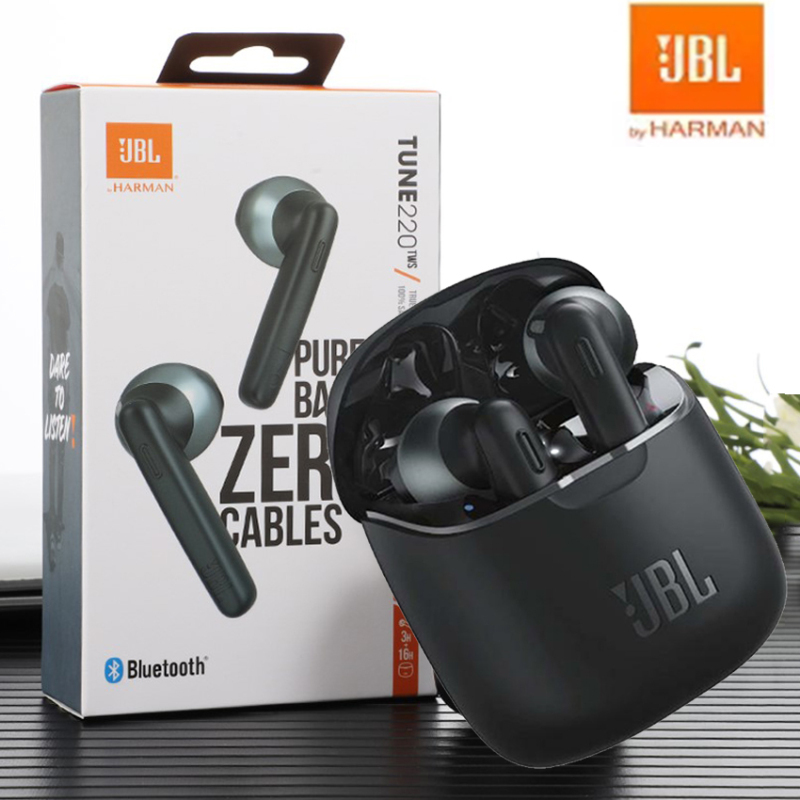 For JBL TUNE 220 TWS True Wireless Bluetooth Earphones T220TWS Stereo Earbuds Bass Sound Headphones Head Singapore