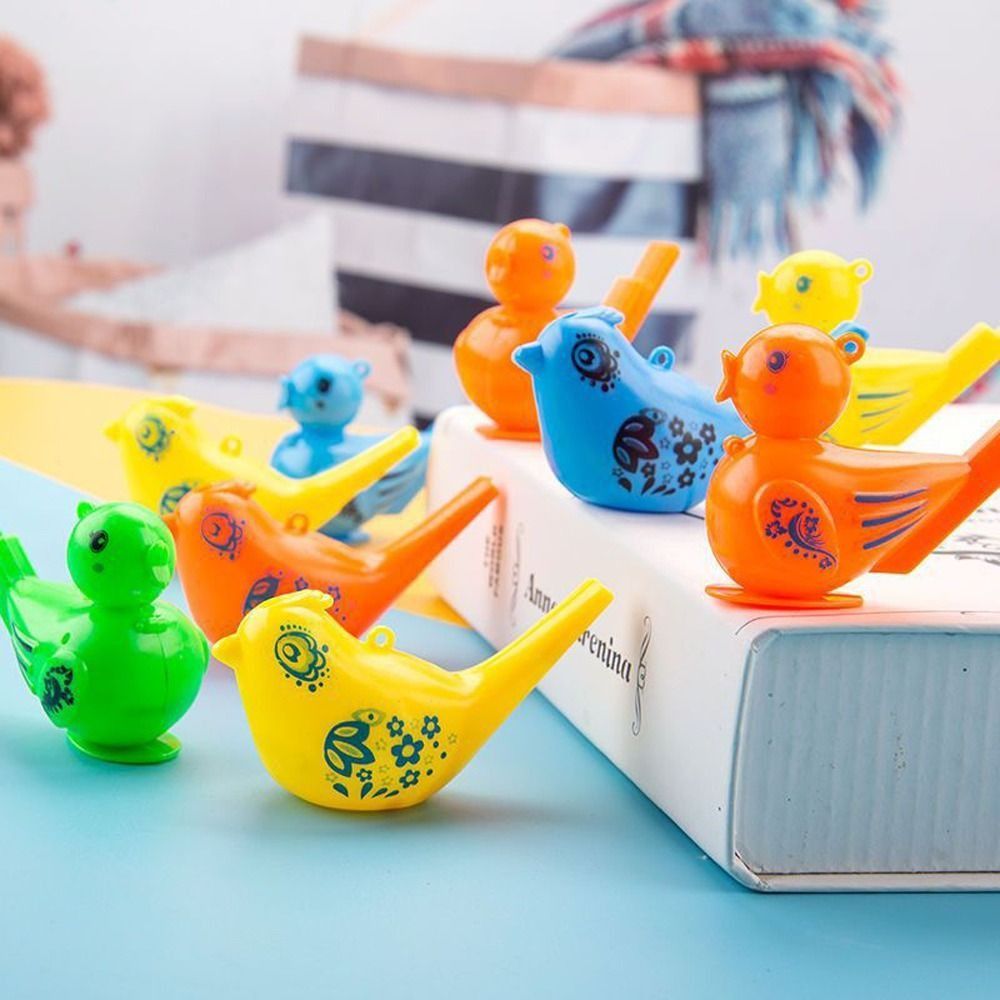 Deffqw 5 cái chim dưới nước vui nhộn còi vẽ màu bên còi tạo tiếng động đồ chơi đồ chơi âm nhạc ngẫu nhiên cho bé gái bé trai
