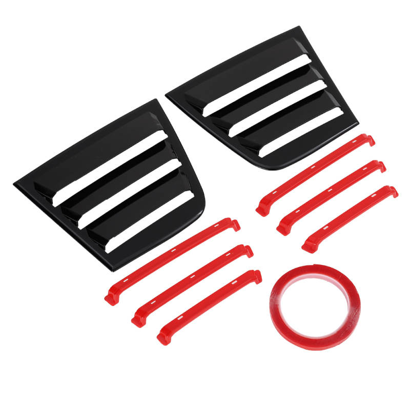 2 cái cửa sổ bên louvers Air Vent Scoop Shades Bìa Rèm Tương thích cho Bộ sạc 2011-2021 phụ tùng thay đổi tự động
