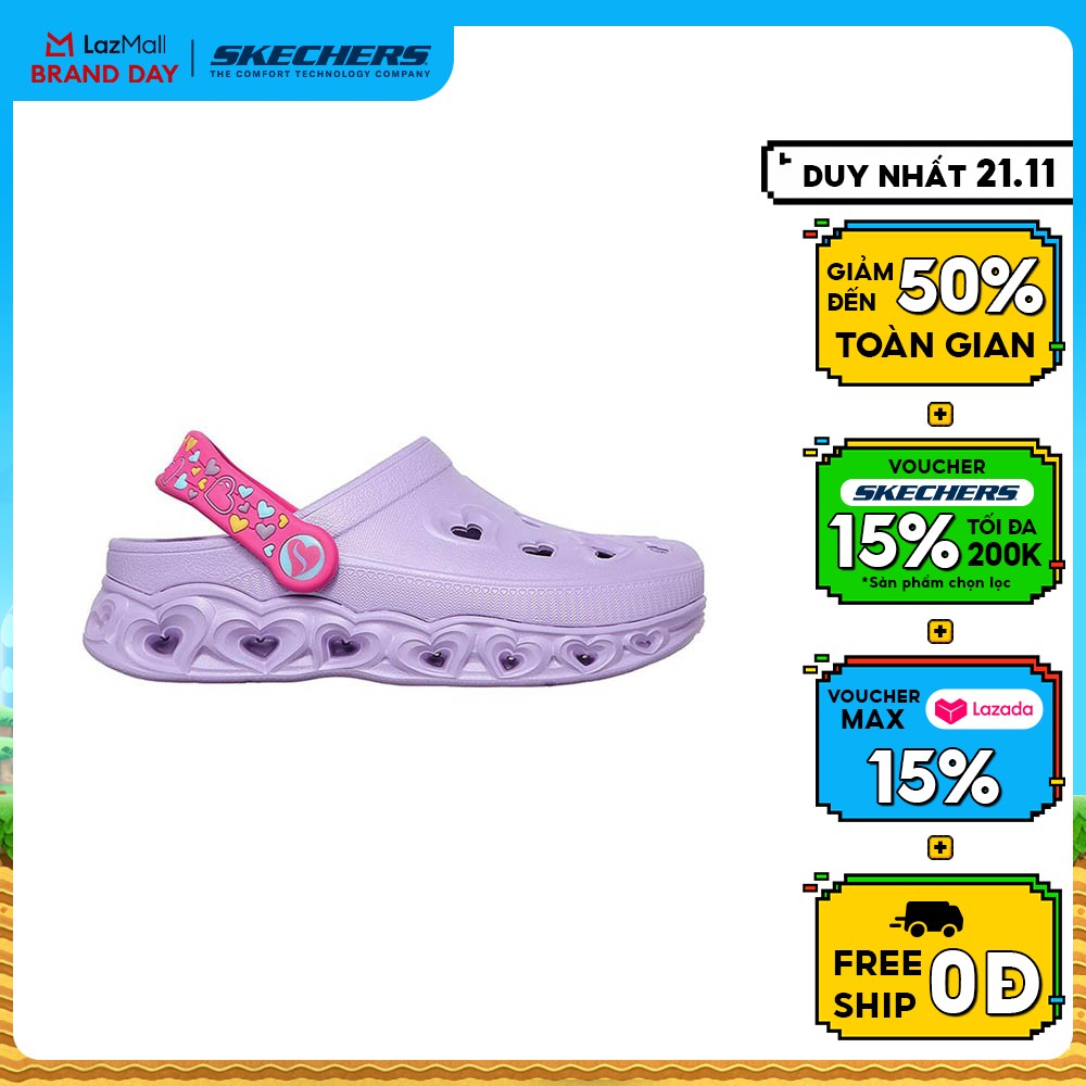 Giày Thể Thao Bé Gái Skechers Foamies Light Hearted - 308023L-LAV Online Sale