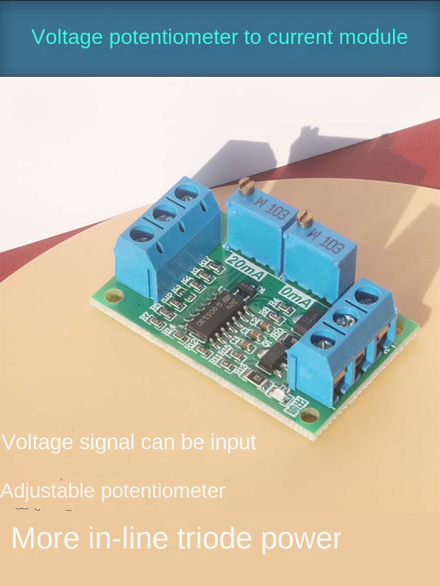 Bộ Chuyển Đổi Điện Áp/Điện Trở 0-5V SANG 4-20mA Qihui JS-VRTOI, Module+Tín Hiệu, Ứng Dụng Công Nghiệp Tự Động Hóa - tùy chọn 0-5V/10V sang 4-20mA