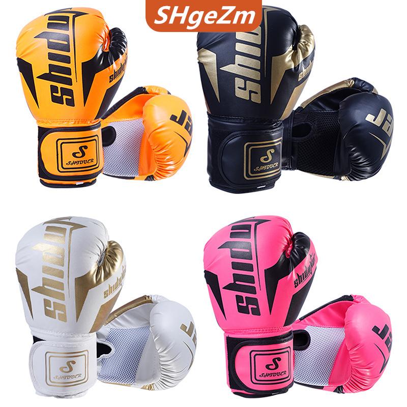 [COD] SHgeZm 6 10 Oz PU Trẻ Em Thở Của Người Lớn Chuyên Nghiệp Sanda, Muay Thái, Taekwondo Trung Tính Thoáng Khí Găng Tay Đấm Bốc