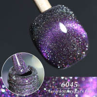 Clou Beaute Red Green Glitter Cat Eye Nail Gel Magnetic Gel Nail Polish Semi Permanent Soak Off UV LED Varnish for Manicure