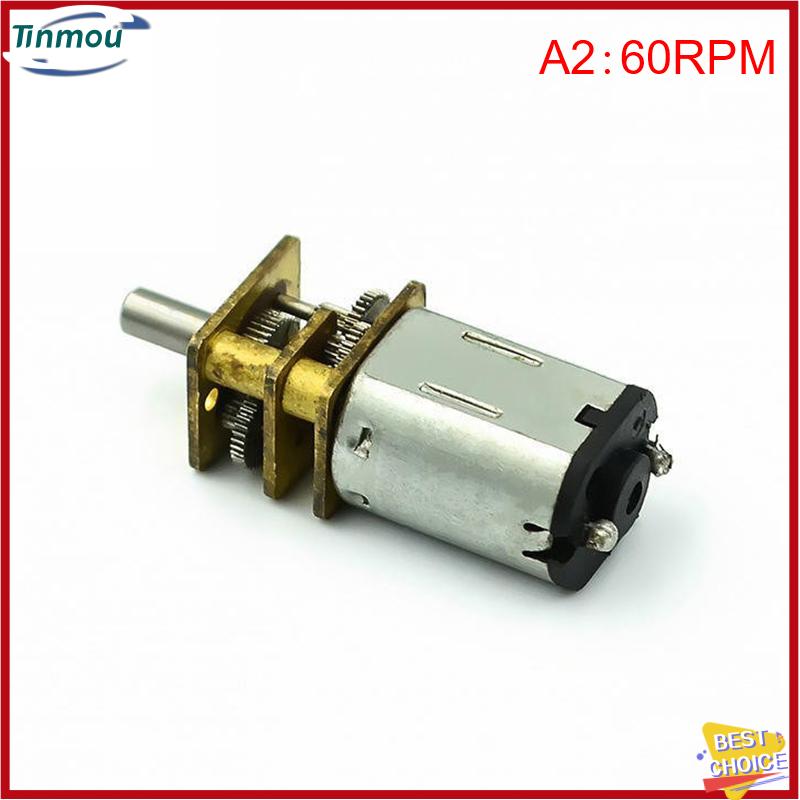 【Tinmou】🌟🌟【Hot Sale】🎈 Micro N20 Bánh Động Cơ Tốc Độ Chậm Kim Loại Hộp Số Giảm Tốc Động Cơ Điện Tự Làm Đồ Chơi - 2
