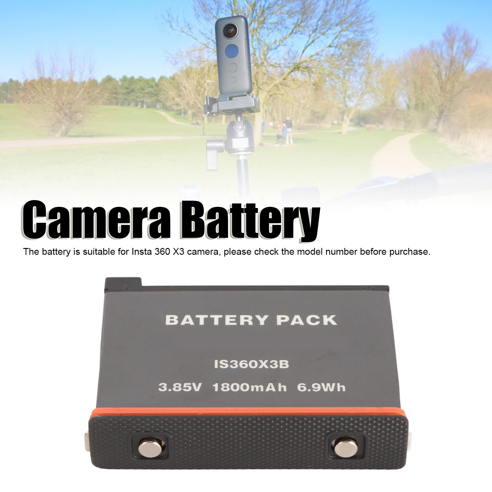Máy ảnh Pin Lithium Ion pin máy ảnh Dễ sử dụng 1800mAh cho máy ảnh X3