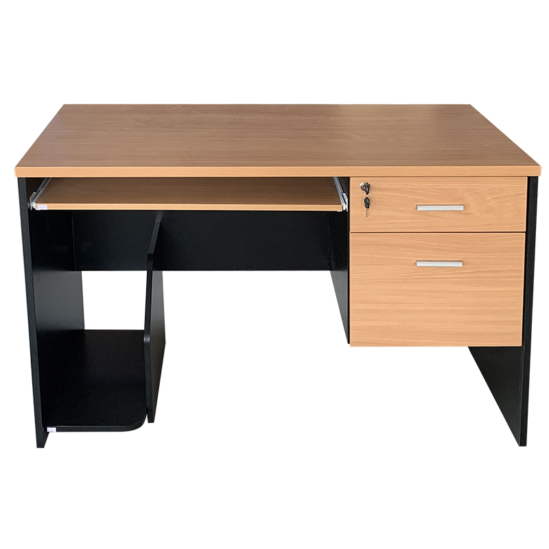 ONE โต๊ะทำงาน รุ่น MX120-B สีบีช-ดำ ราคา 4,790 บาท*ส่งฟรี