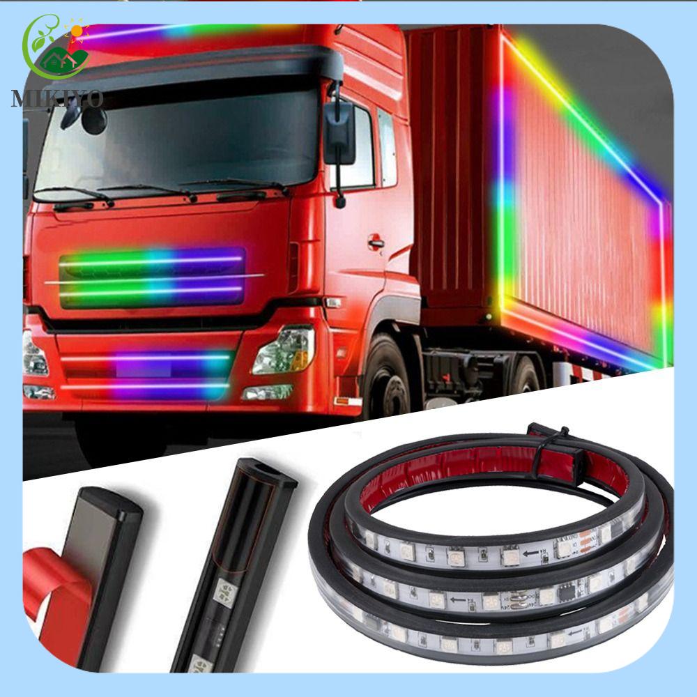 MIKIYO FASHION Nhấp nháy đầy màu sắc Dải đèn LED đuôi xe tải 24V Điều hướng Đèn định vị phía sau Đèn trang trí Hiệu ứng truyền phát trực tiếp Đèn an toàn cho xe Xe cộ