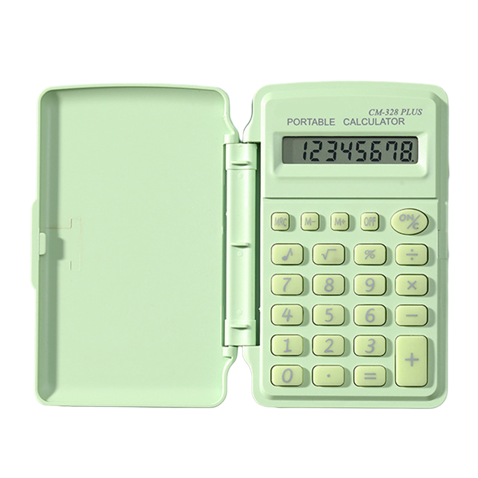 Lightweight Smart Sleep Calculator Portable Mini Calculator Cover 8-digit Large Lcd Display Big Buttons Battery Operated Student Office Desktop Finance Calculator Compact and Durable for Asia - 3