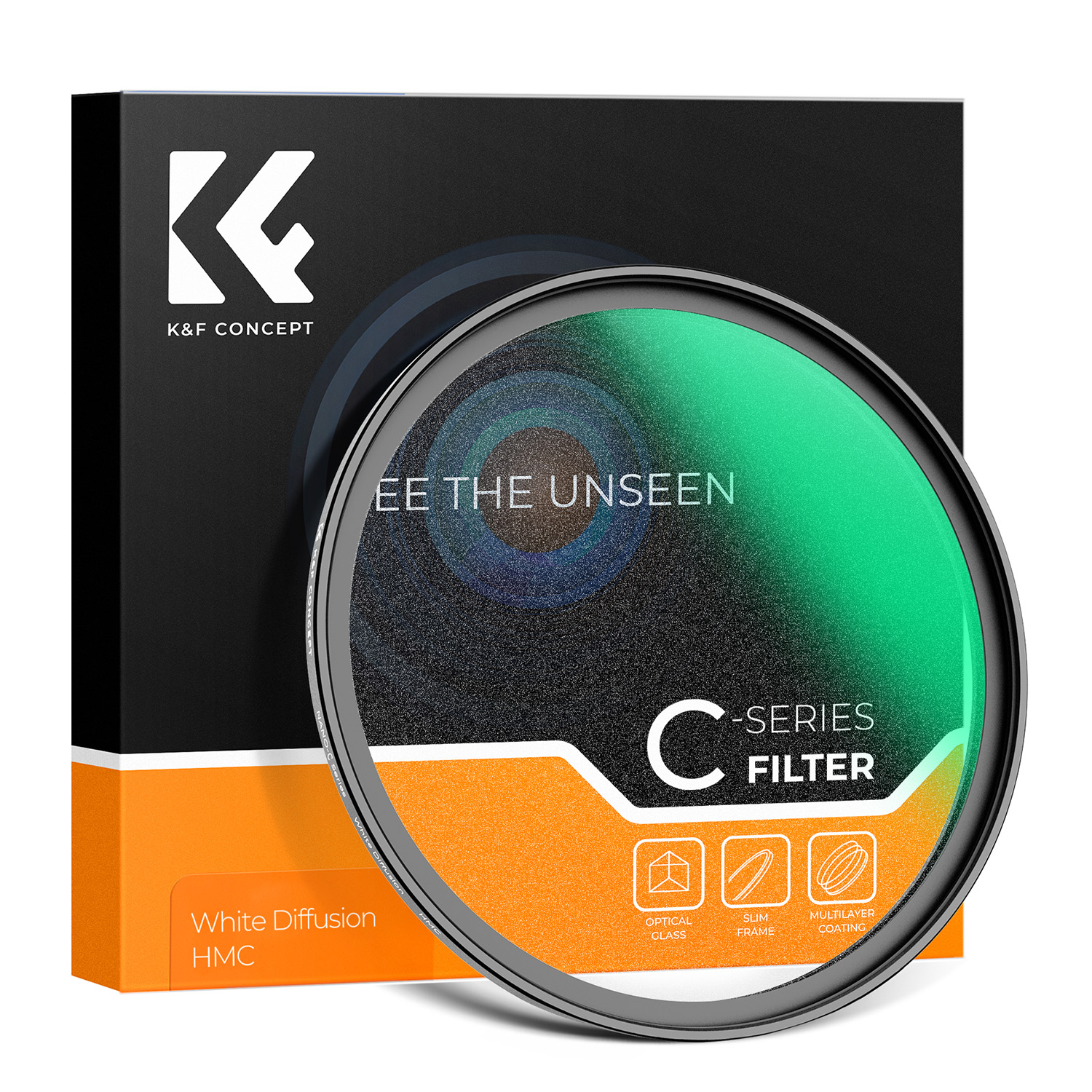 K&F Concept Nano-C Series 49mm-82mm White Pro Mist Filter Cinematic Effect Filter with 18 Multi-Layer Coatings for Portrait and Landscape Photography