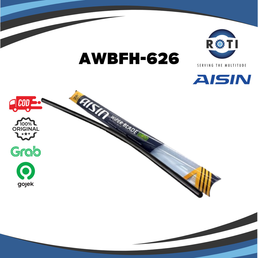 WIPER BLADE FLAT U-HOOK 26 INCH AISIN AWBFH-626 Harga 105,000 rupiah*Gratis Ongkir