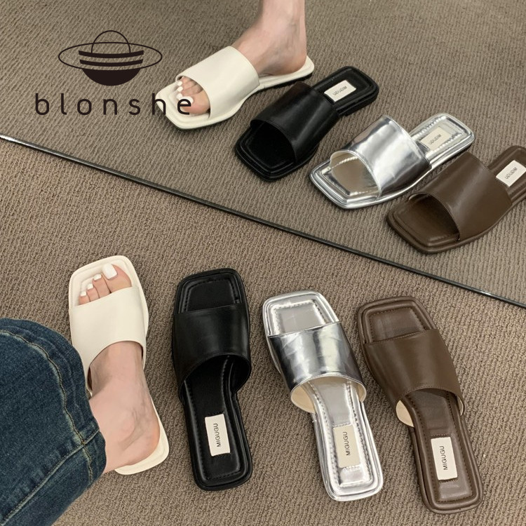 Dép đi trong nhà cho phụ nữ đế xuồng dép cho phụ nữ Giày sandal Hàn Quốc cho Giày nữ đế xuồng cho phụ nữ Giày có đế dày Ins mới 080802