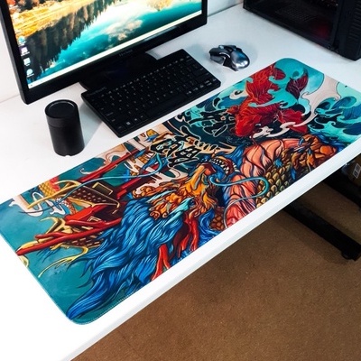 Lót chuột cỡ lớn 80x30cm dày 2mm pad gaming cỡ lớn speed bo viền chắc chắn