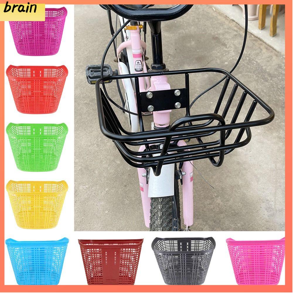 BRAIN Nhựa sắt Giỏ xe đạp trẻ em Nhiều màu sắc Trọng lượng nhẹ Giỏ Giỏ Xe Đạp Chất lượng cao Giỏ ghi đông trước Phụ Kiện Xe Đạp