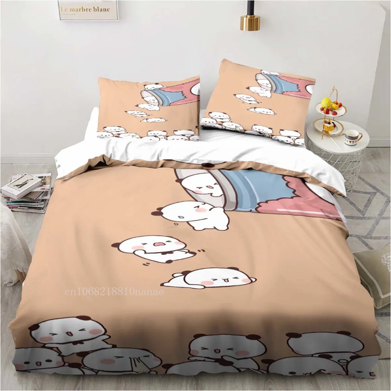 【DJHG】 Cute Bubu and Dudu Cartoon Print All Season Twin Bedding Set 3 Piece Comforter Set Bed Duvet Cover Double King Comforter Cover ราคา  3,896 บาท*ส่งฟรี