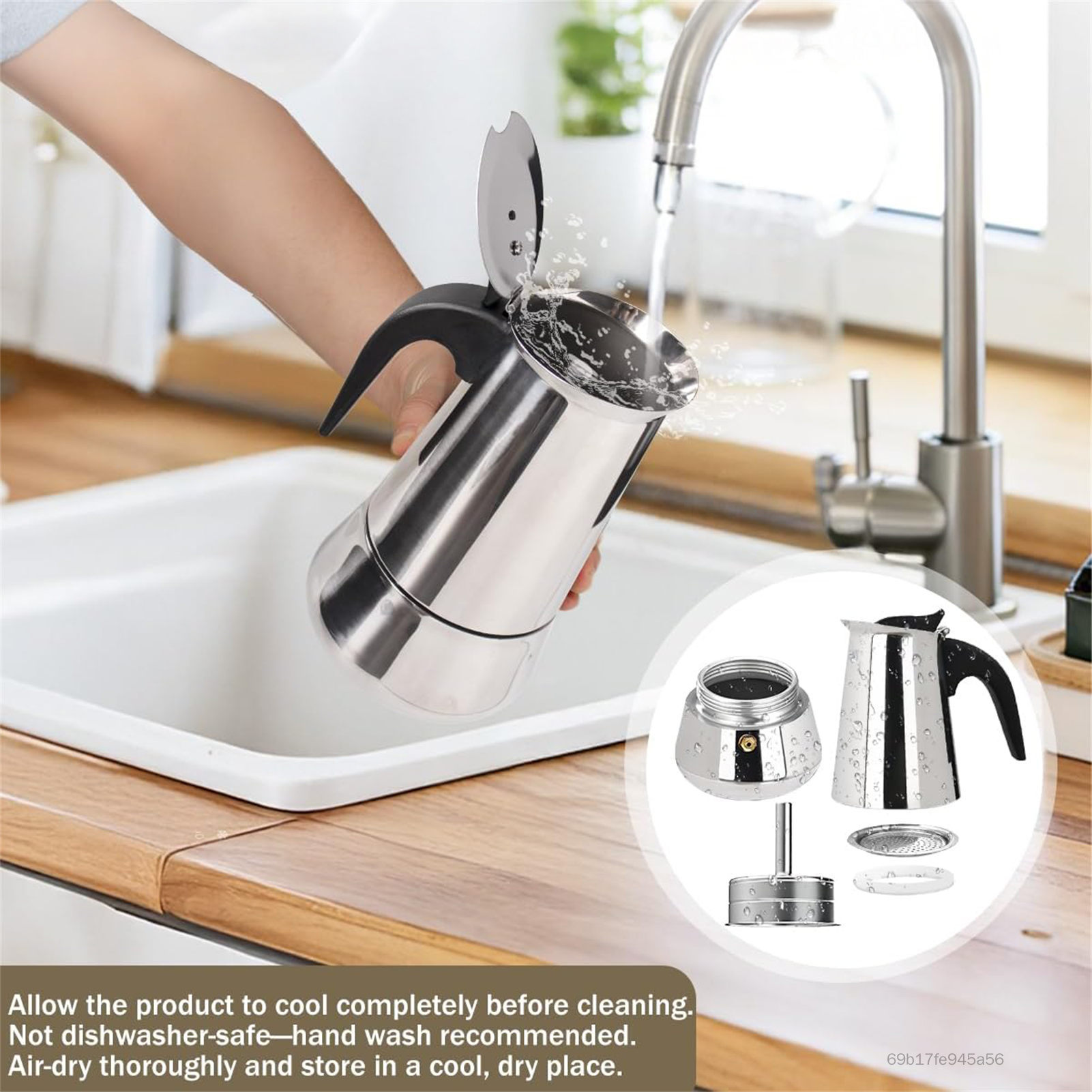 Bình pha cà phê điện bằng thép không gỉ G-club Sử dụng tại nhà di động có chức năng sưởi ấm và bảo vệ quá nhiệt GClub-VN - 2