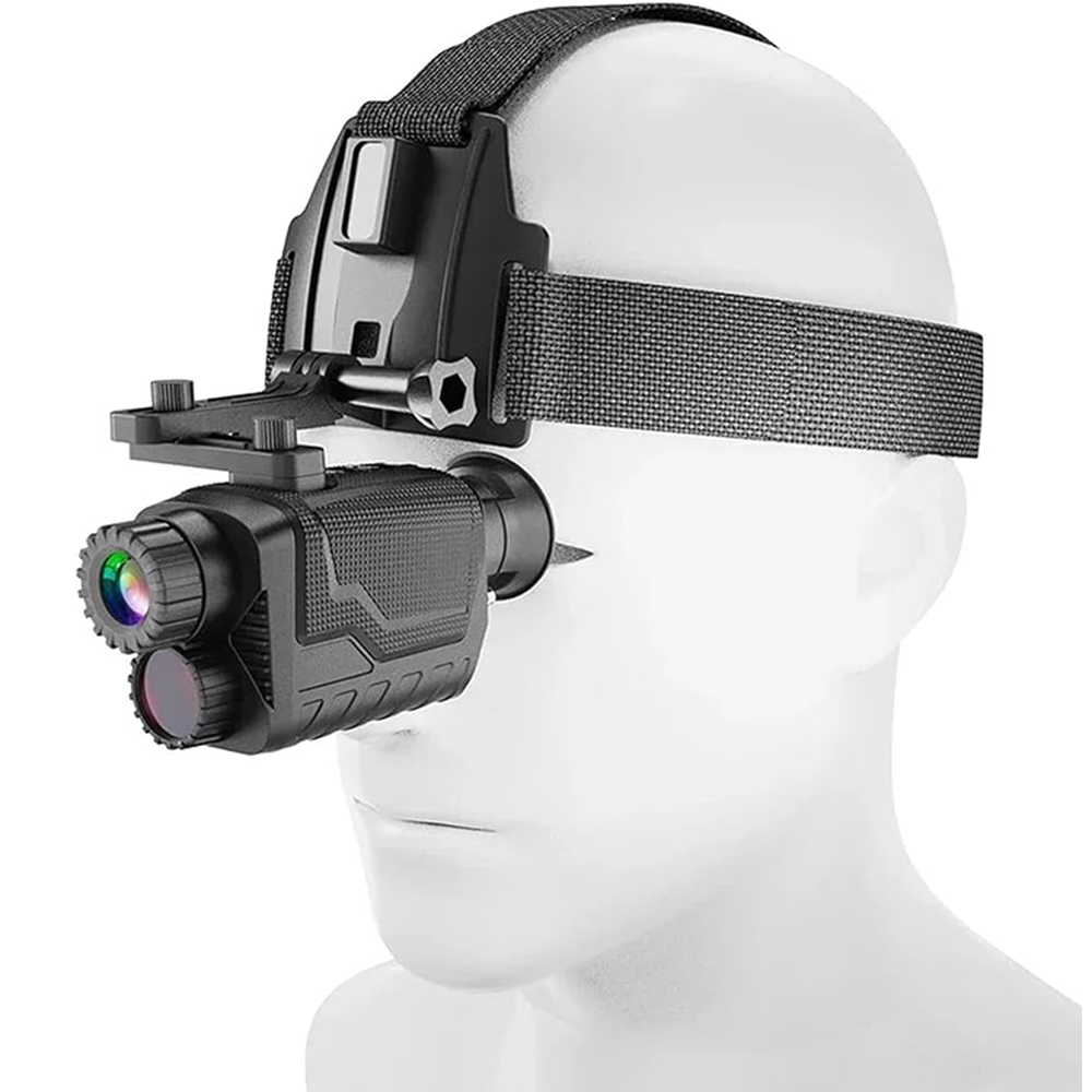 BekinTek 4K 3D หมวกที่ติดอยู่บนหน้า Night Vision Monocular Head Mountable NVG Goggles ที่สามารถชาร์จได้ Optics Telescope Full Dark Observing 8x Digital Zoom การบันทึกวิดีโอ 4K รูปถ่าย 36M การปรับ Diopter 800 องศา 4 สี Effect ราคา 4,551 บาท*ส่งฟรี