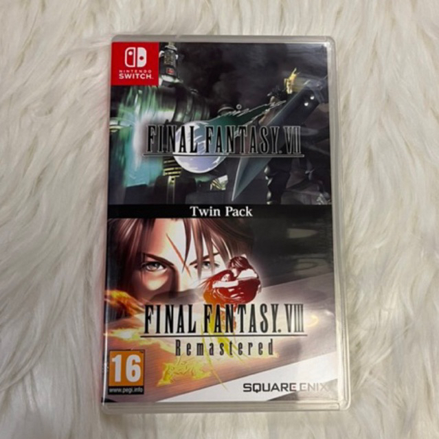 แผ่นสวิตช์มือสองTwinPack FinalFantasy VII&VIII ราคา  1,280 บาท*ส่งฟรี