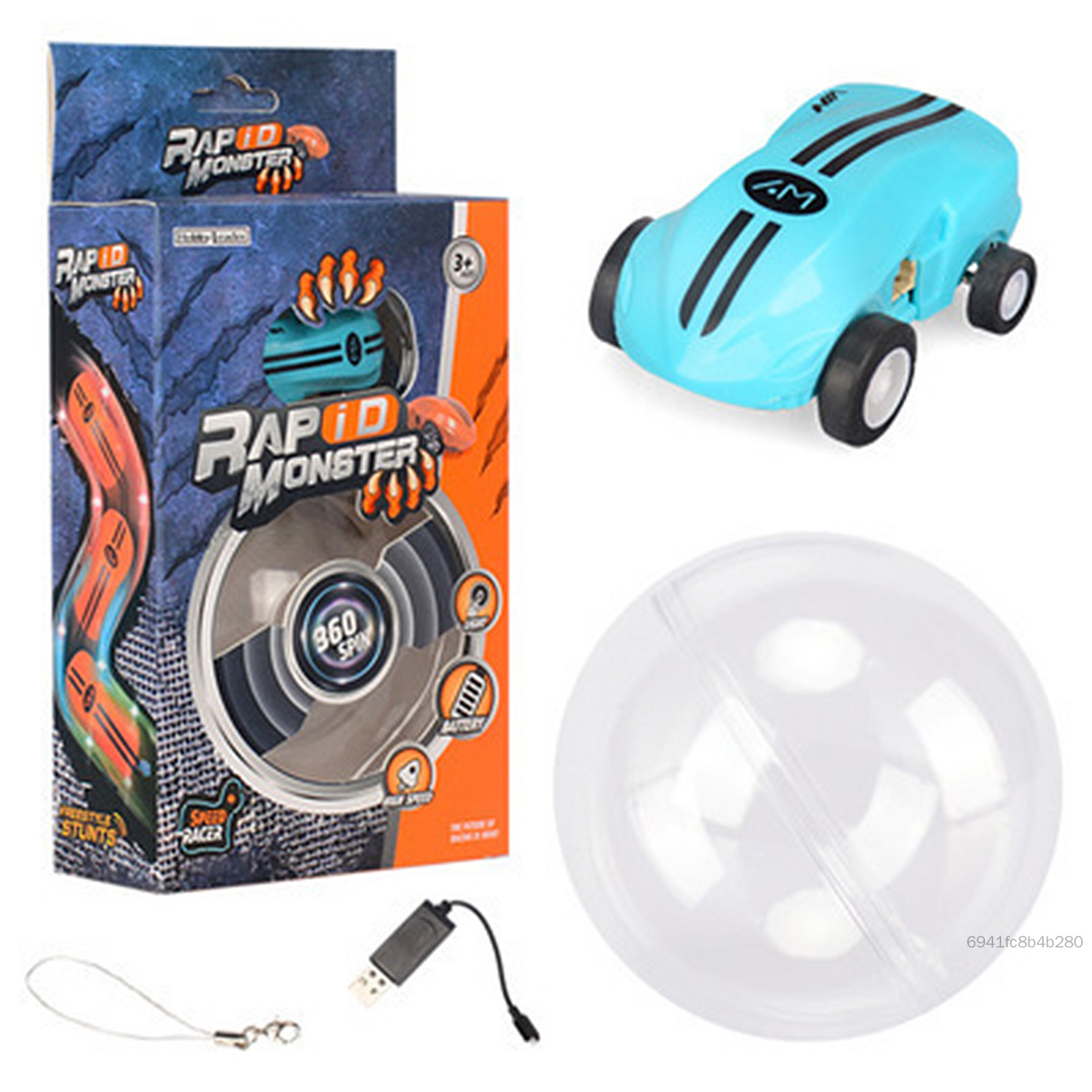 Flashspin Mini Racing Diễn viên đóng thế Xe xoay 360 ° Diễn viên đóng thế Xe đua nhỏ có ánh sáng mát mẻ cho trẻ em Đồ chơi ngoài trời trong nhà STO-VN - 3