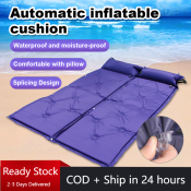 Portable Automatic Inflatable Camping Air Mattress with Pillow