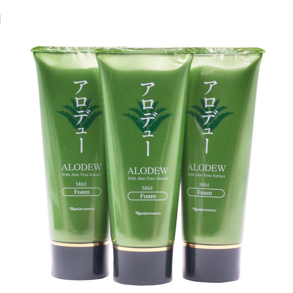 Sữa rửa mặt ngừa mụn chiết xuất lô hội naris cosmetic alodew mild foam 100g france