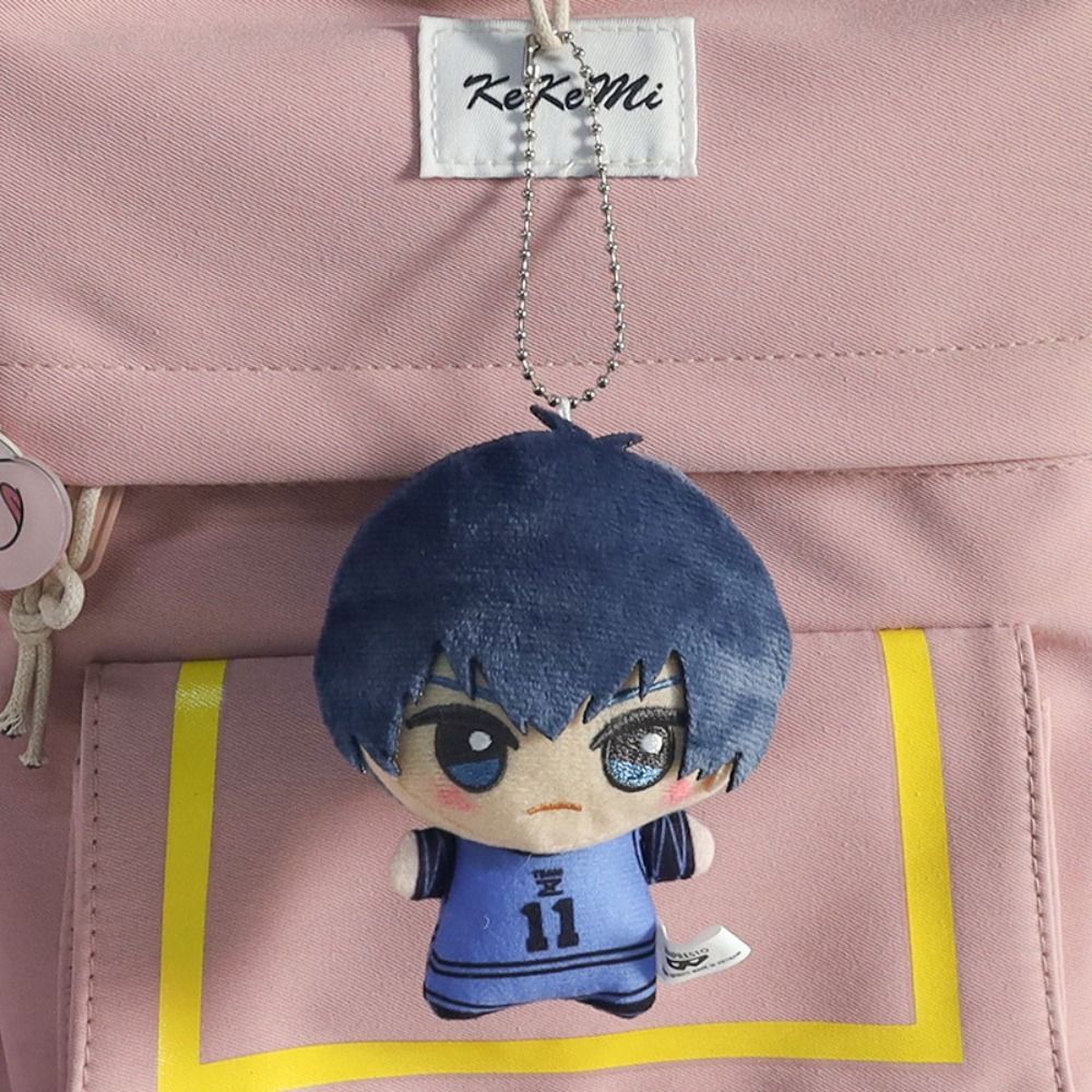 YOSOIN Nagi seishiro Móc khóa nhung lông màu xanh dương Bông Yoichi chigiri dây chuyền búp bê vải bô