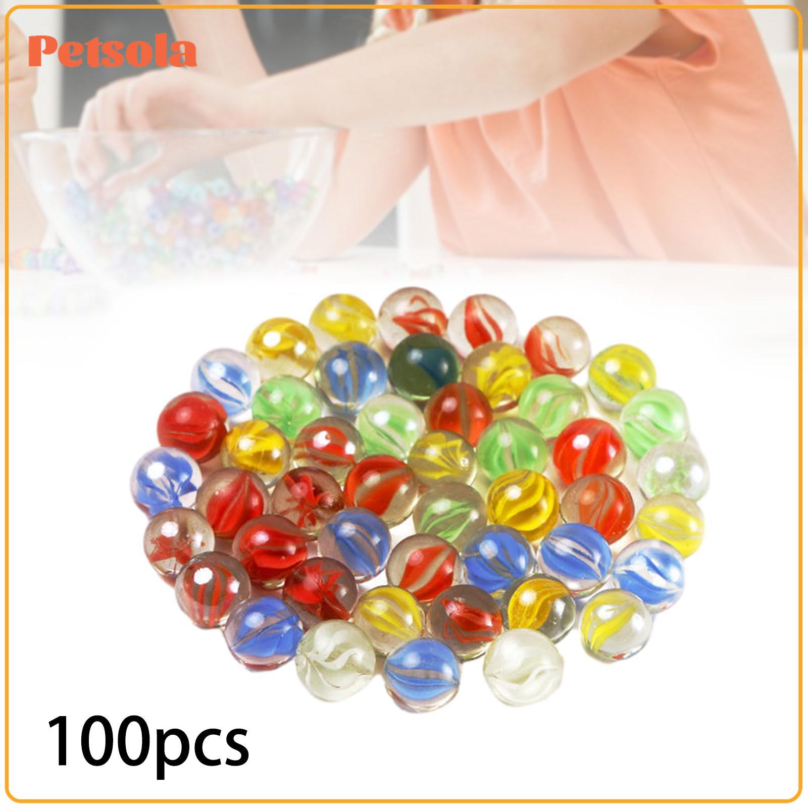 100 Pieces Glass Marbles Decorative Marbles Toy for Fish Tank Decorating Aquarium Home Decoration DIY Project Chinese Checkers ราคา 5,731 บาท*ส่งฟรี