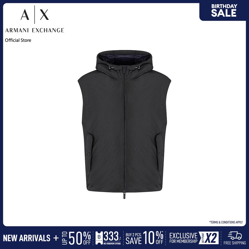 Armani Exchange Coat Men XM000585-AF13140-UB001 Black ราคา 15,990 บาท*ส่งฟรี