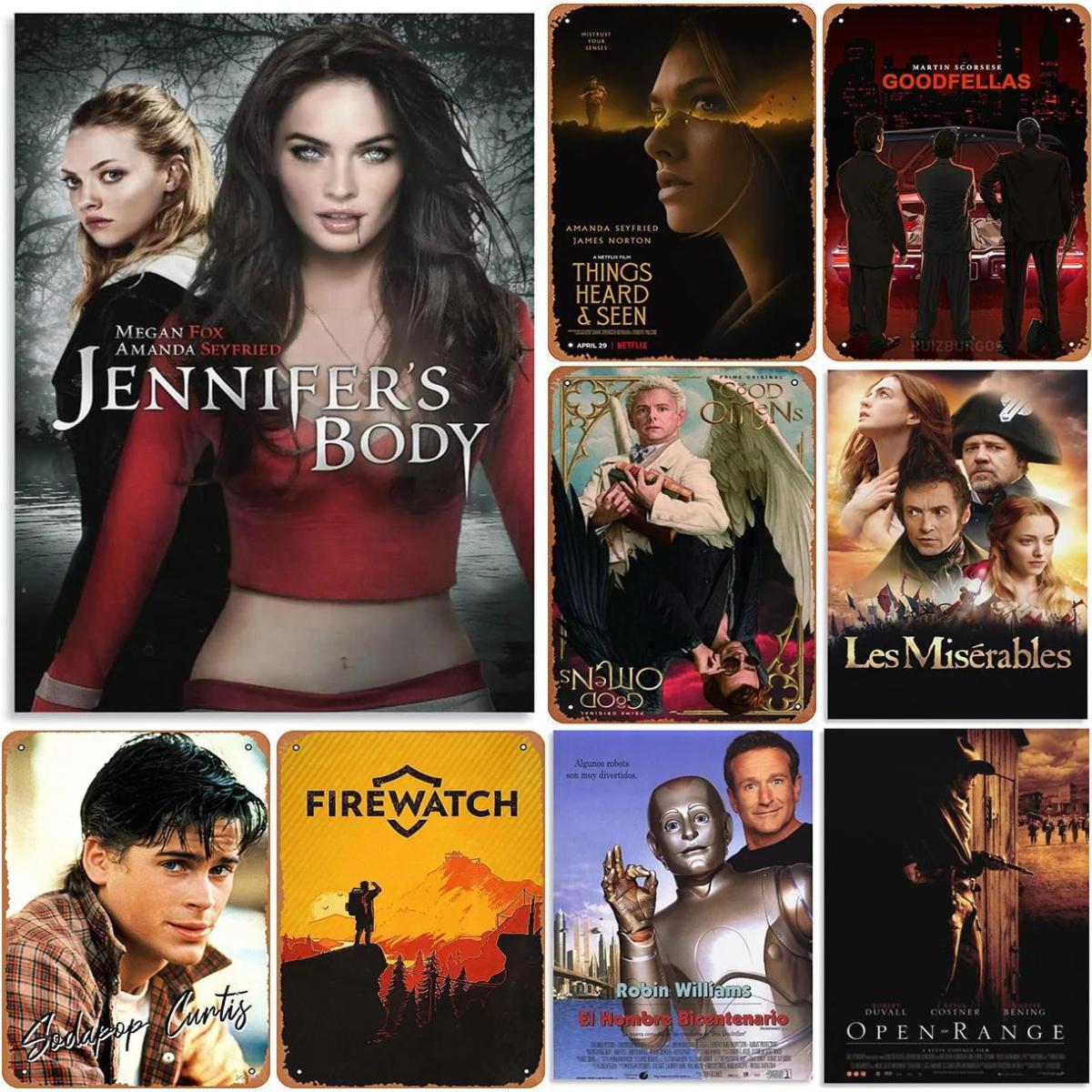 Biển Thiếc Kim Loại Cổ Điển Jennifer's Body - Bảng Poster Treo Tường Phim Cổ Điển Cho Nhà, Quán Cafe