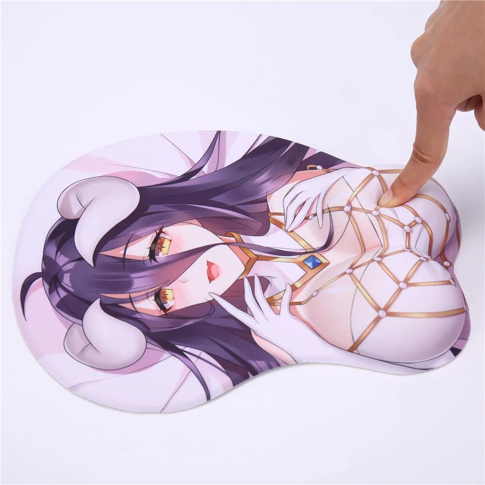 [RZNIMEL] Overlord Albedo Anime 3D Mouse Pad with Gel Wrist Support