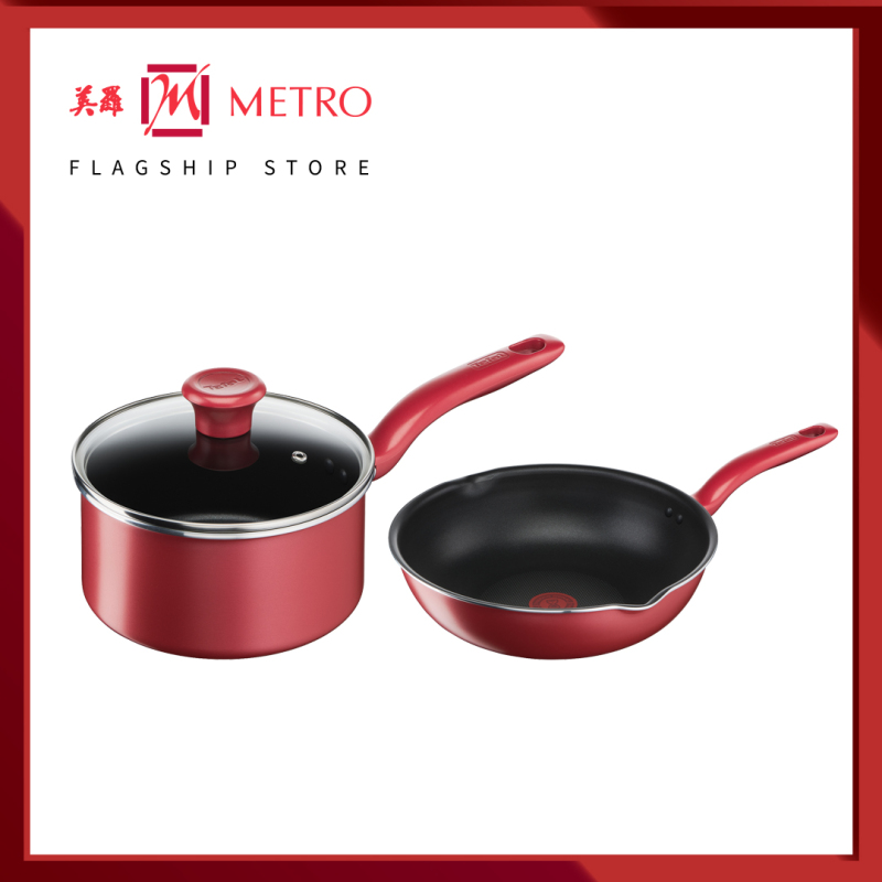 Tefal So Chef CW Set Deep Frypan 28 + Saucepan 18 G13586 + G13523 Singapore