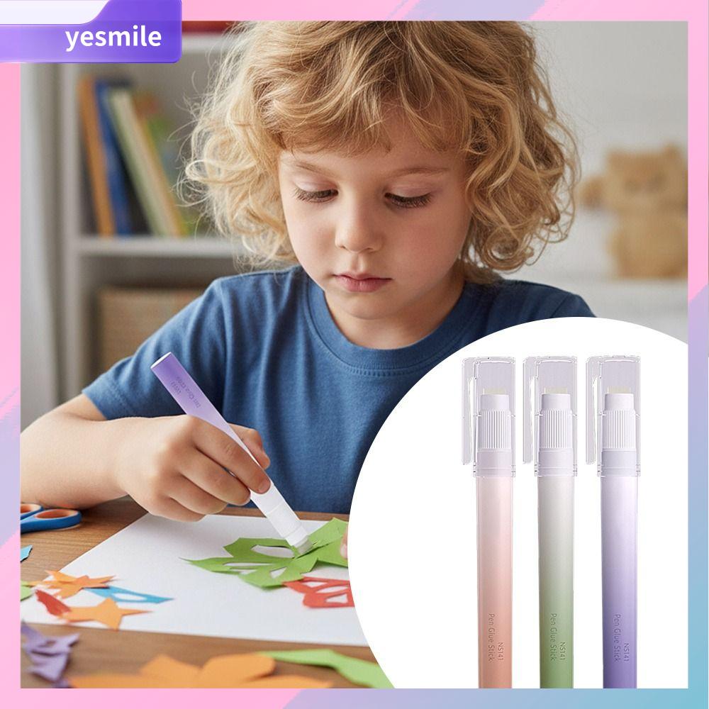 YESMILE 1/3PCS Phim hoạt hình Que keo dán kiểu bút Tự làm PVA Keo có độ nhớt cao Dễ thương Tem nhãn giấy Keo dán chắc chắn Học sinh