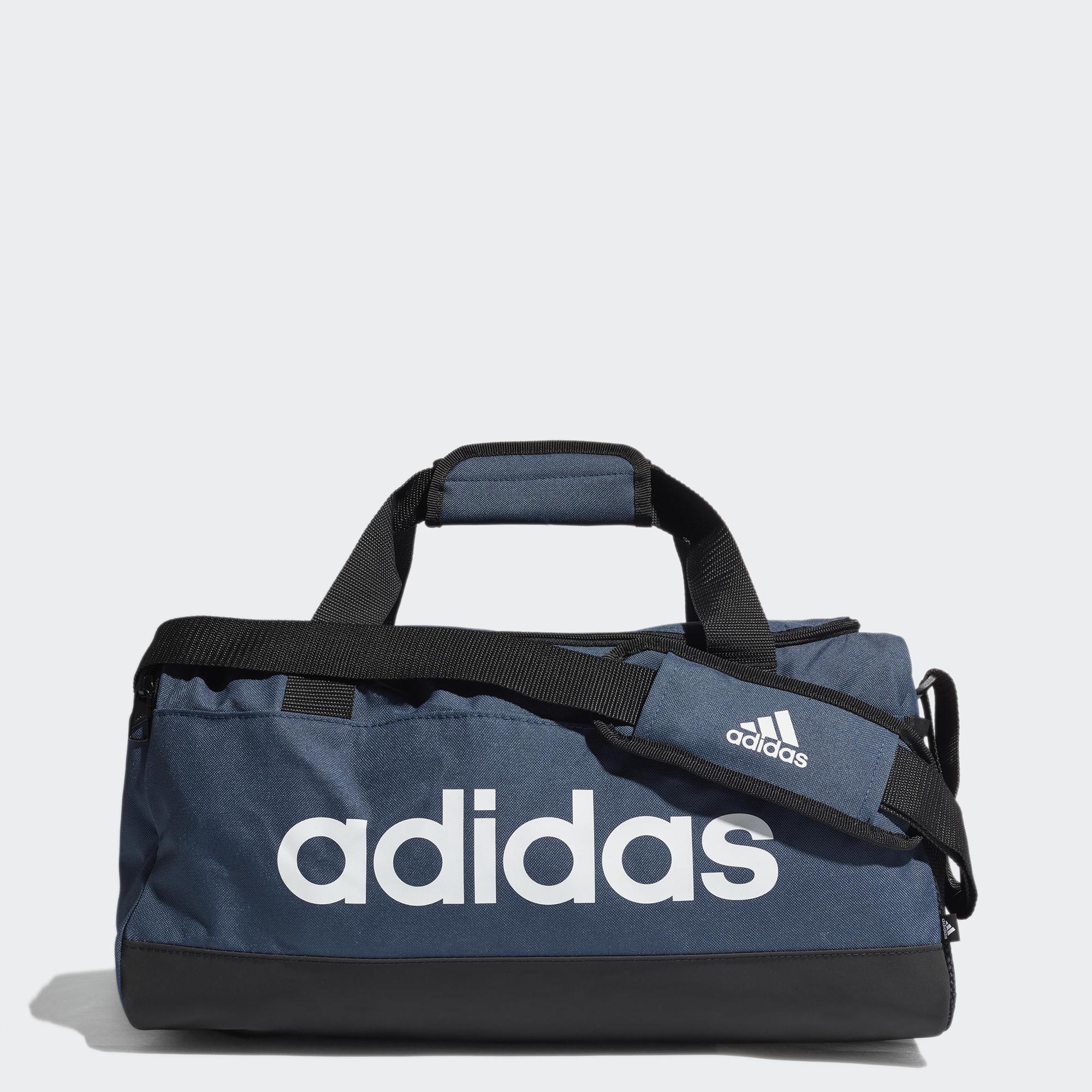 CHỈ 5.5 MUA 2 GIẢM 30 adidas Phong cách sống Túi Duffel Logo Essentials Siêu Nhỏ Unisex Màu xanh da trời GN2035