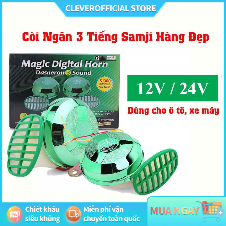 ⚡ Free Shipping ⚡ Korean 3-Sound Whistle, 12V Electric, 24V Electric, White Whistle Giá 548,800 Đồng*Miễn phí vận chuyển