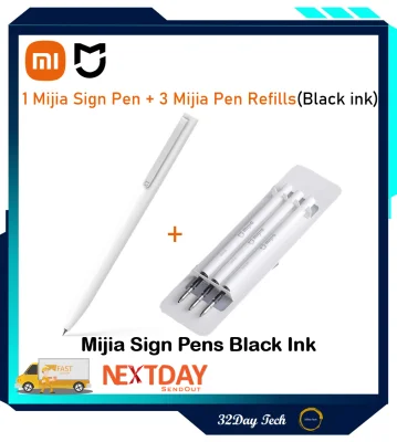 Original Xiaomi Mijia Sign Pens 9.5mm Signing Pens PREMEC Smooth Switzerland Japan Black Ink Refill Durable Signing Mi Pens