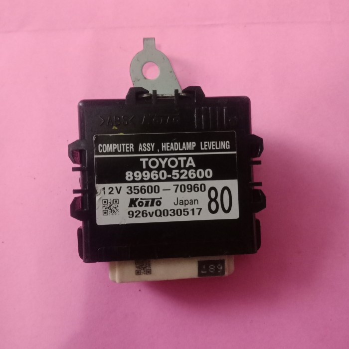 Computer Assy. headlamp lefeling toyota 89960-52600 sienta 2016- 20 Harga 455,000 rupiah*Gratis Ongkir
