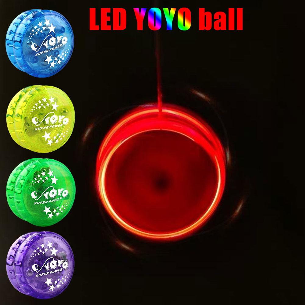 1PCS LED Flashing YoYo Ball Classic Children Clutch Mechanism Magic Yo