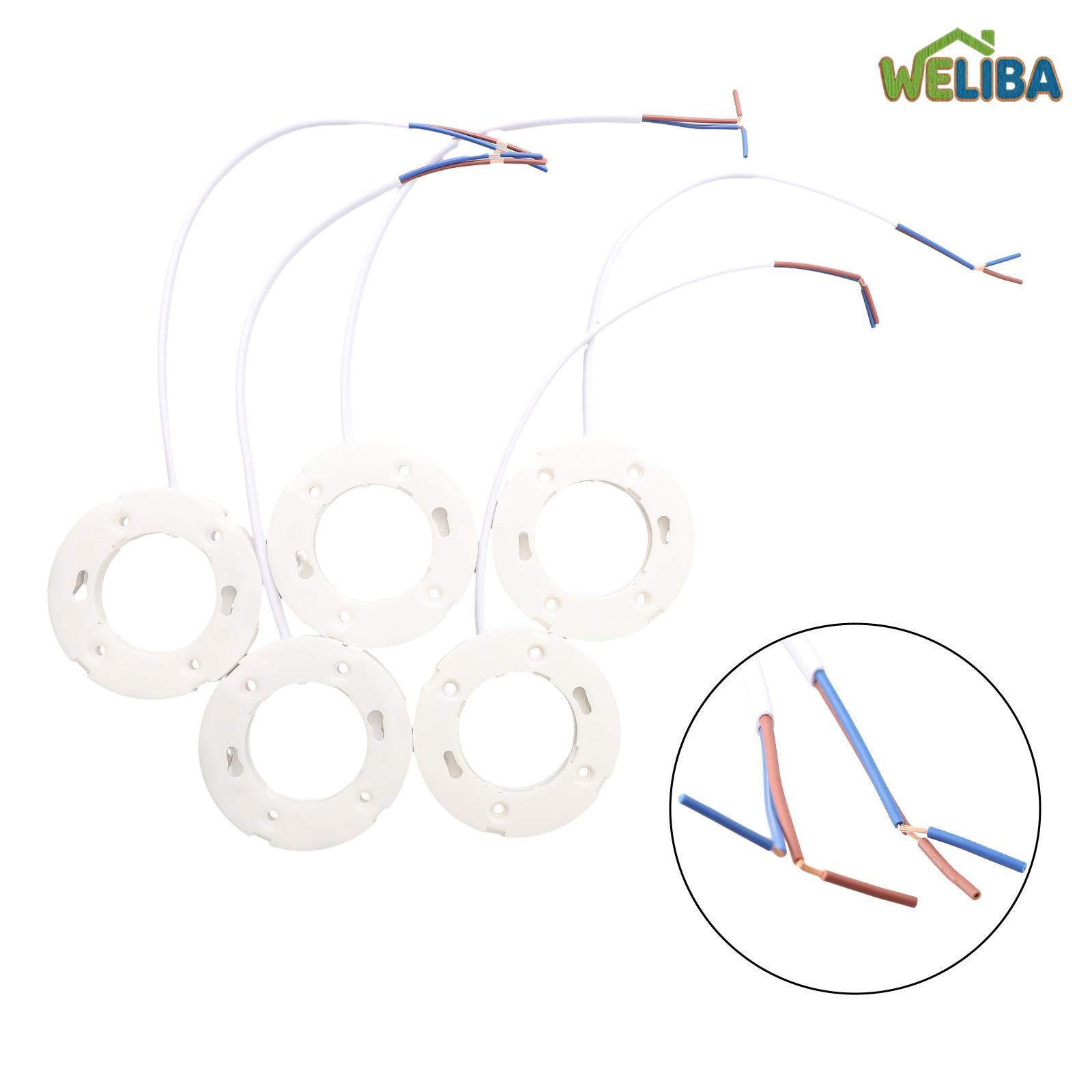 5Pcs GX53 Base Fitting For GX53 Lamps Fly Leads For LED + CFL GX53 Light Bulbs ราคา 199 บาท*ส่งฟรี