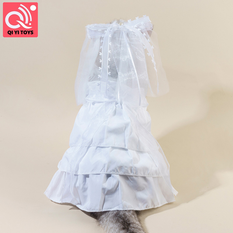 100%Authentic Dog Dress For Wedding Puppy Formal White Apparel Princess