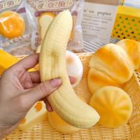 CLARO Soft Banana Meat Squishy Toy Slow Rising Stress Relief Squishy Toy Gift Relaxing Squeeze Decompression Dough For Stress Anxiety Relief