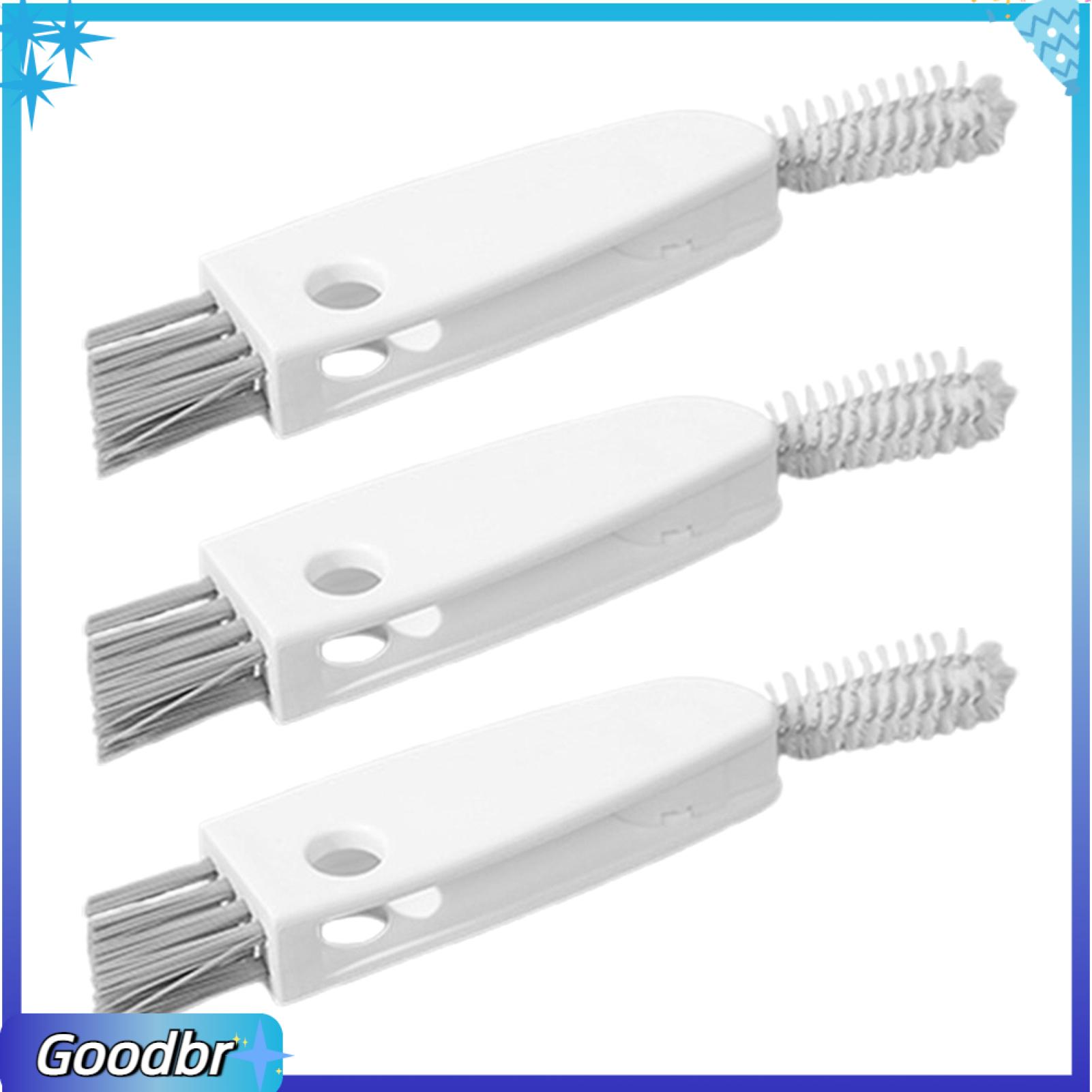 Goodbro Nhỏ Bộ bàn chải cọ rửa cốc bền Bàn Chải 3-Trong 1 Xoay Cup bàn chải làm sạch chai Bộ bàn chải cọ rửa Dễ Dàng Thu Hẹp Không Gian Scrubber Cho Chai Cup Yêu Thích