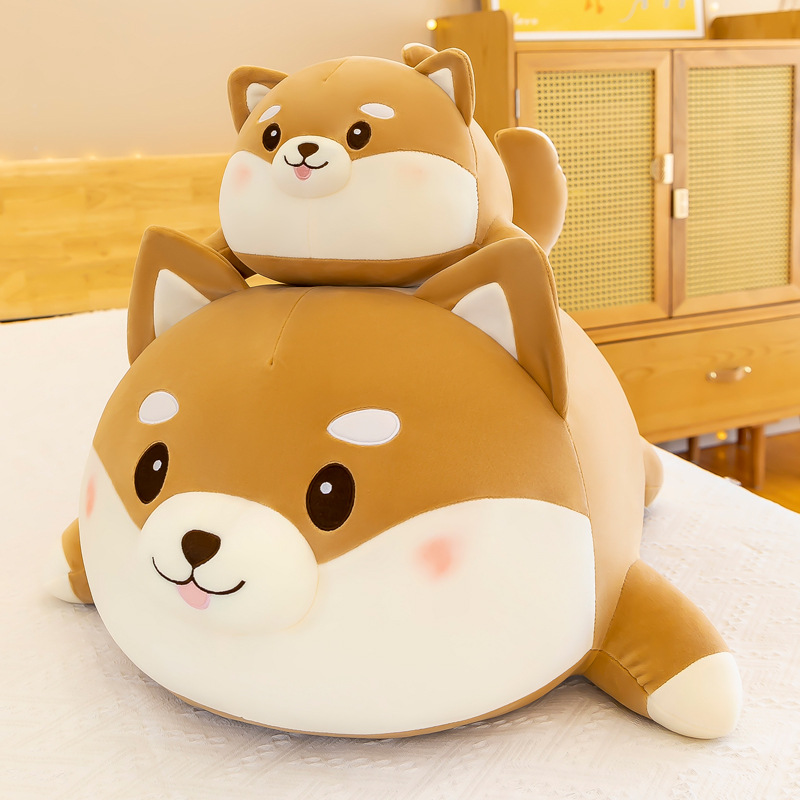 40Cm Chó Corgi Thú nhồi bông Búp Bê Búp Bê Shiba Inu dễ thương Búp Bê Gối ngủ Giường siêu mềm học sinh nam và nữ
