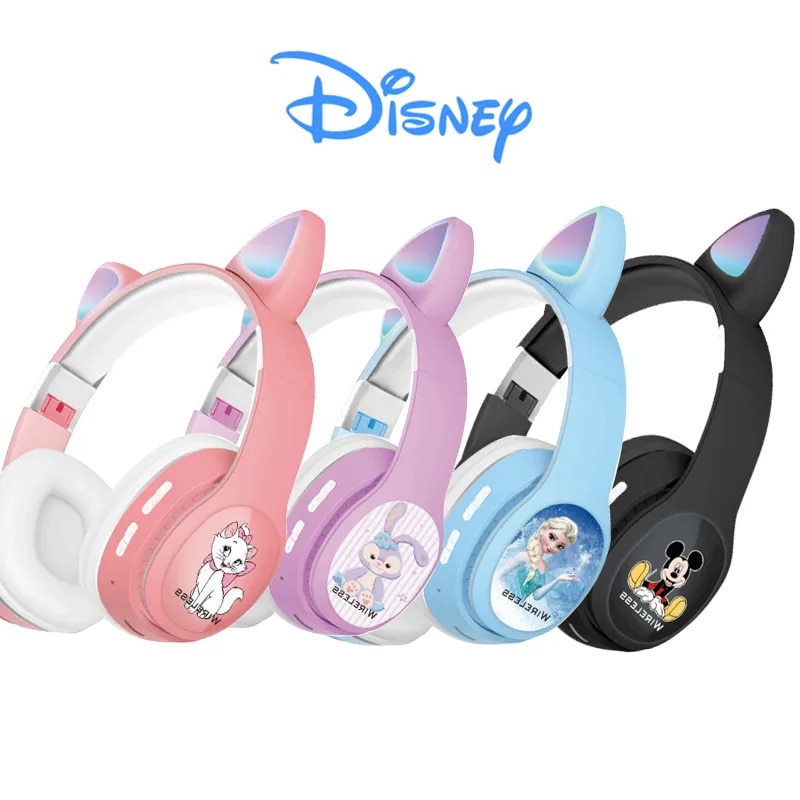 Disney Headworn High End Cartoon Birthday Gift Bluetooth Earphones 5.0