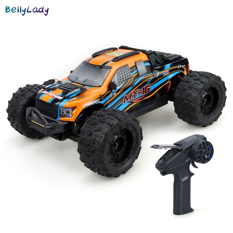 1:16 Scale Brushless RC Car 2.4G 4WD 80 KM/H High Speed Remote Control Car Off-Road RC Truck With LED Lights Gifts For Kids ราคา 7,248 บาท*ส่งฟรี