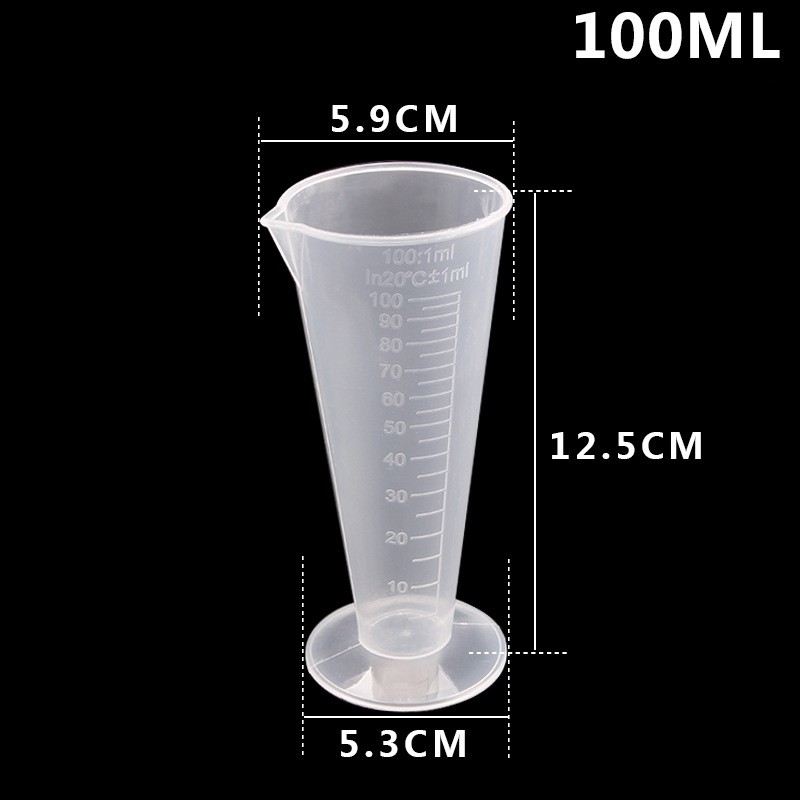 Ly đong nhựa có vạch chia dùng pha chế trà, ly pha chế cà phê định lượng 100ml