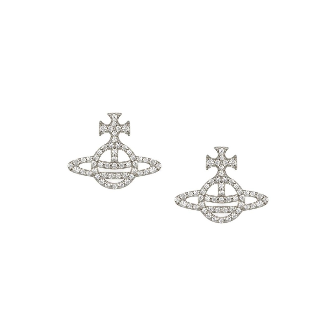 Vivienne Westwood STERLING SILVER CALLIOPE Stud Earrings Women's