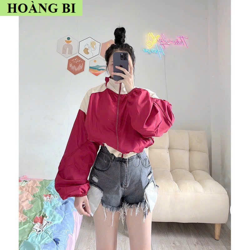 [FREESHIP] Áo Khoác Dù Nữ Siêu Đẹp Chất liệu Vải Cực Tốt Với Form Rộng Phối Màu Cùng Cực Đỉnh Mẫu Mới Hot Trend HOÀNG BI FASHION