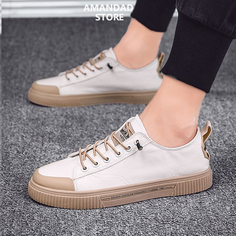 QiaoYiLuo men's shoes, knitted casual shoes, Korean version running shoes, light fashion shoes, sneakers men ราคา 299 บาท*ส่งฟรี