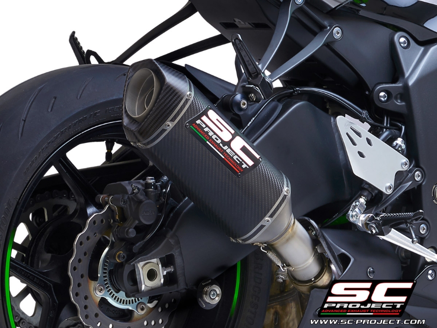 SC Project ท่อไอเสียสำหรับ KAWASAKI NINJA ZX-6R 636 (2019 - 2021) | SC1-S Muffler, Carbon ราคา 30,595 บาท*ส่งฟรี