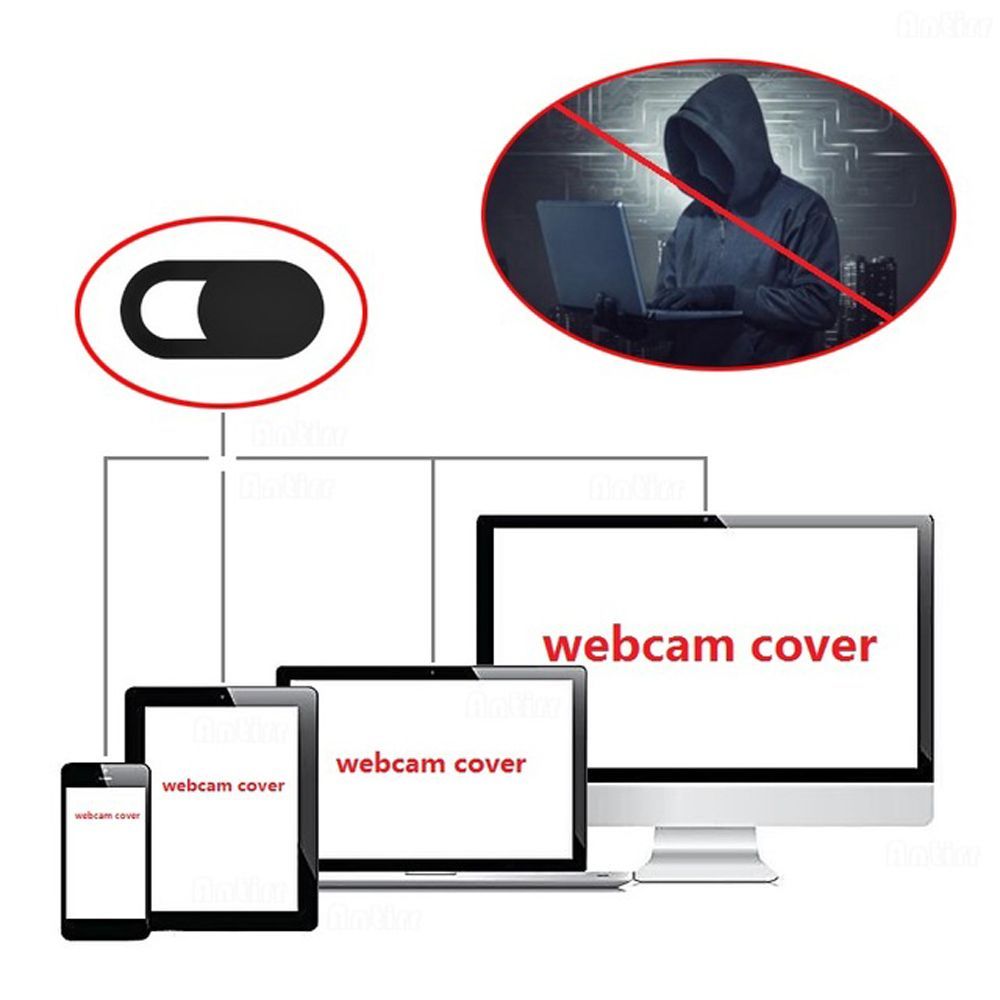 WUB4755 Universal Ultra Thin Protection Laptop Lens Plastic Slider Shutter
